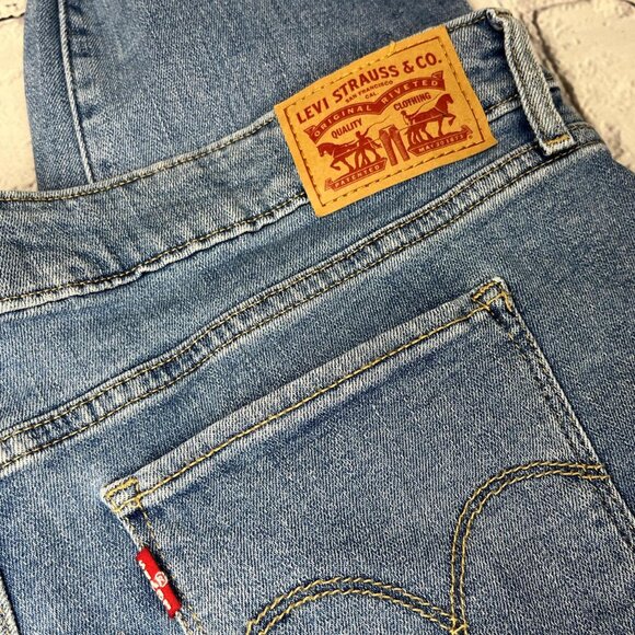 Levi's 711 Skinny Fringed Ankle Jeans Size 33 - Picture 5 of 6